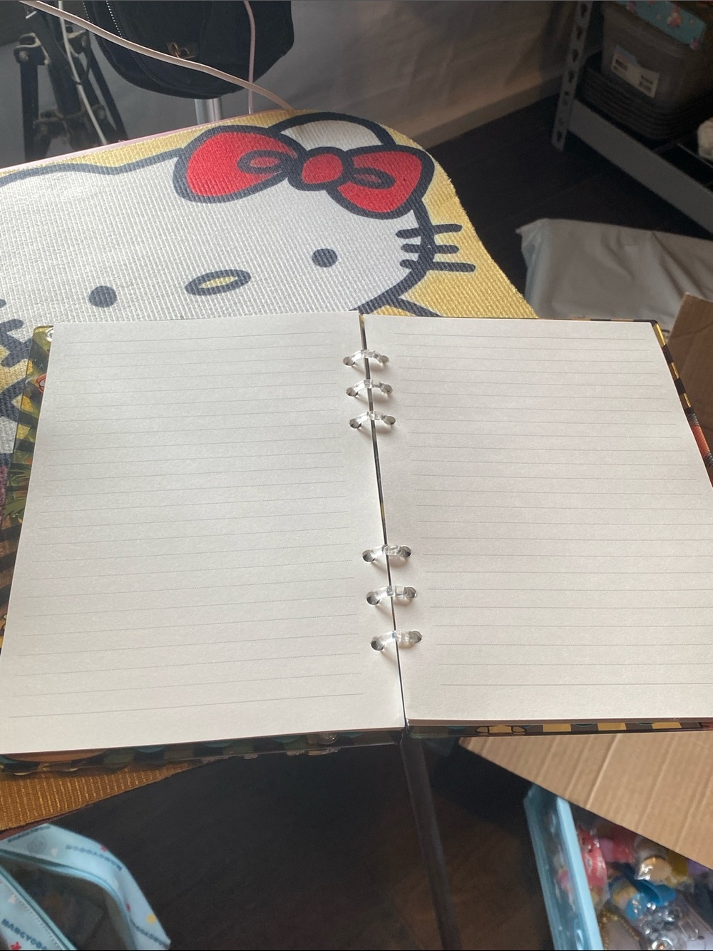 NEW Badtz-Maru Black & Aqua Shaker Charm Notebook 🖤🖤 - Picture 3 of 3